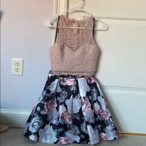 Two piece formal dress